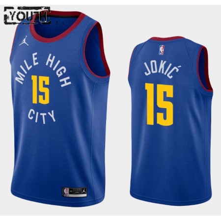 Dres Denver Nuggets Nikola Jokic 15 2020-21 Jordan Brand Statement Edition Swingman - Dječji